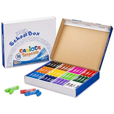 CARIOCA Temperello 96 stuks effen gouache kleuren 96 stuks CARIOCA Temperello 96 stuks effen gouache kleuren 96 stuks