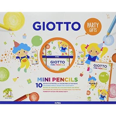Giotto Mini Pencils Party Gift Set verjaardag mini kleurpotloden Giotto Mini Pencils Party Gift Set verjaardag mini kleurpotloden