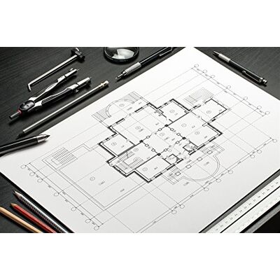 Clairefontaine Alpha Lavis 975045C Tekenpapier wit (250 vellen) A3 (42 x 29,7 cm), 200 g/m² papier, geschikt voor professionele en technische grafische tekeningen Clairefontaine Alpha Lavis 975045C Tekenpapier wit (250 vellen) A3 (42 x 29,7 cm), 200 g/m² papier, geschikt voor professionele en technische grafische tekeningen