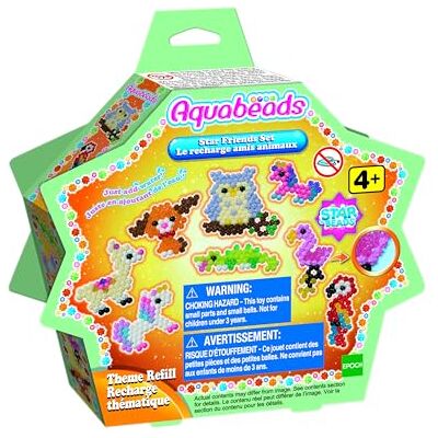 AQUA BEADS Aquabeads 31602 La recharge amis animaux, Plastique, Multicolore AQUA BEADS Aquabeads 31602 La recharge amis animaux, Plastique, Multicolore