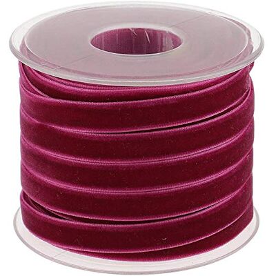 POFET Rol fluwelen lint voor knutselen en decoreren, paars, 18 m x 10 mm POFET Rol fluwelen lint voor knutselen en decoreren, paars, 18 m x 10 mm