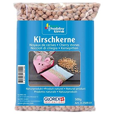 GLOREX 0 2509 01 kersenpitten gewassen natuurproduct, ideaal voor kersenpitkussens, verwarmbaar, bruin GLOREX 0 2509 01 kersenpitten gewassen natuurproduct, ideaal voor kersenpitkussens, verwarmbaar, bruin