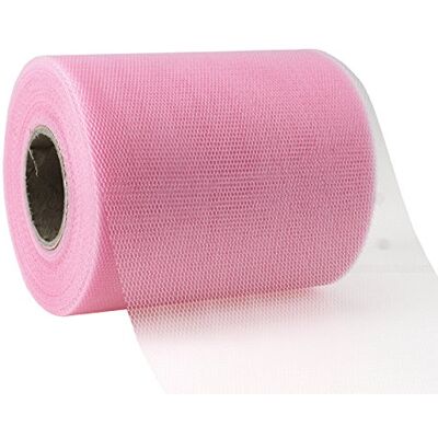 PRÄSENT Tulle Verona lichtroze 112 mm breedte 50 m PRÄSENT Tulle Verona lichtroze 112 mm breedte 50 m