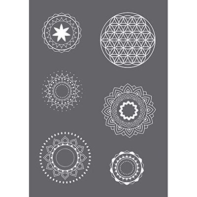 Rayher 45133000 mandala-sjabloon A5, 1 sjabloon + 1 rakel, SB-Btl Rayher 45133000 mandala-sjabloon A5, 1 sjabloon + 1 rakel, SB-Btl