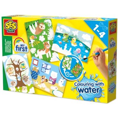 Creative Verven met water, verborgen dieren Creative Verven met water, verborgen dieren