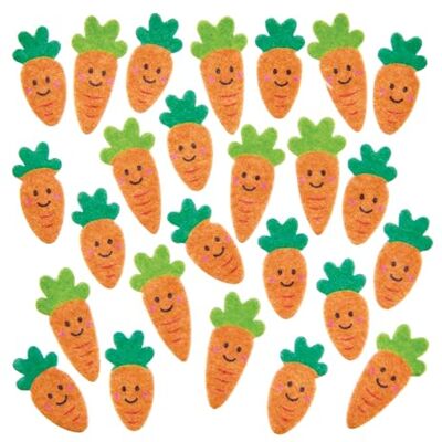Baker Ross FX980 Viltstickers wortel 150 stuks paasstickers voor kaarten en knutselen voor kinderen Baker Ross FX980 Viltstickers wortel 150 stuks paasstickers voor kaarten en knutselen voor kinderen