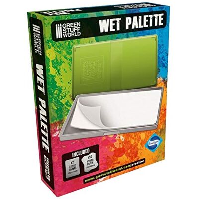Green Stuff World Wet Palette Antibacterieel nat palet voor het beschilderen van miniatuurfiguren met acrylverf Green Stuff World Wet Palette Antibacterieel nat palet voor het beschilderen van miniatuurfiguren met acrylverf