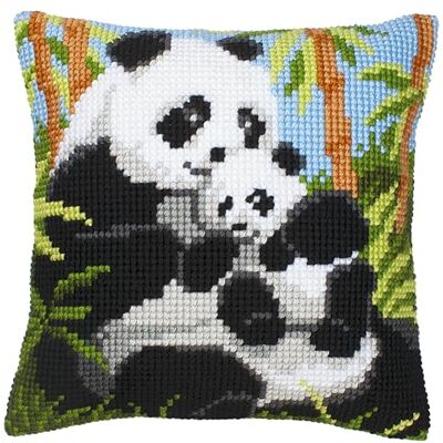 Vervaco Kruissteek Kit Volledige Kussen Set Familie PANDAS Decoratie Handmatig Borduurwerk Kit Volwassen Kunst Creatieve Gift DIY ca. 40 x 40 cm Cross Stitch Borduurwerk Vervaco Kruissteek Kit Volledige Kussen Set Familie PANDAS Decoratie Handmatig Borduurwerk Kit Volwassen Kunst Creatieve Gift DIY ca. 40 x 40 cm Cross Stitch Borduurwerk