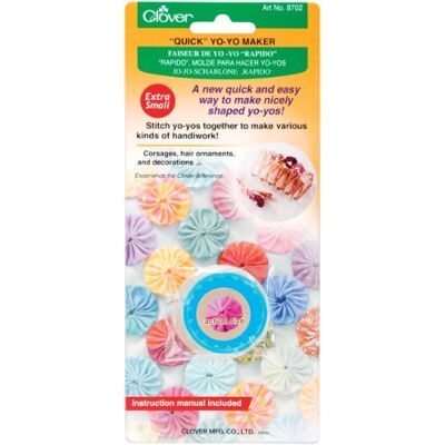Clover Quick Yo-Yo Maker-Round 3/4" 8702 Clover Quick Yo-Yo Maker-Round 3/4" 8702