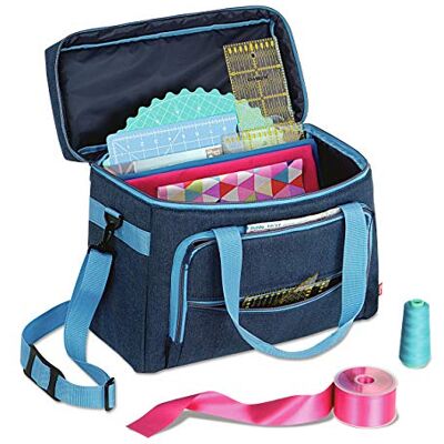 Prym Tas voor naaimachine, synthetisch, jeans, 7 x 5 x 3 cm Prym Tas voor naaimachine, synthetisch, jeans, 7 x 5 x 3 cm