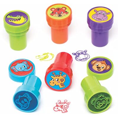 Baker Ross Jungle dierenstempels met geïntegreerde inkt (verpakking van 10 stuks) Baker Ross Jungle dierenstempels met geïntegreerde inkt (verpakking van 10 stuks)