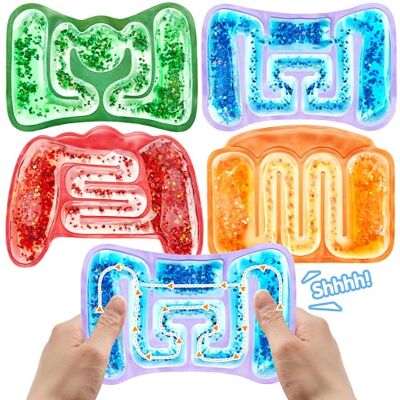 JOYIN 4 stuks sensorisch speelgoed voor kinderen, autistische sensorische tubes, anti-stress speelgoed voor kinderen, autistische hyperactiviteit, stressverlichting, klaslokaal, feestgeschenken JOYIN 4 stuks sensorisch speelgoed voor kinderen, autistische sensorische tubes, anti-stress speelgoed voor kinderen, autistische hyperactiviteit, stressverlichting, klaslokaal, feestgeschenken