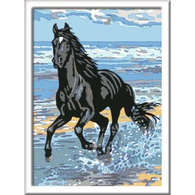 Ravensburger paard op het strand Schilderen op nummer serie D paarden: Met paarden stickervel. Ravensburger paard op het strand Schilderen op nummer serie D paarden: Met paarden stickervel.