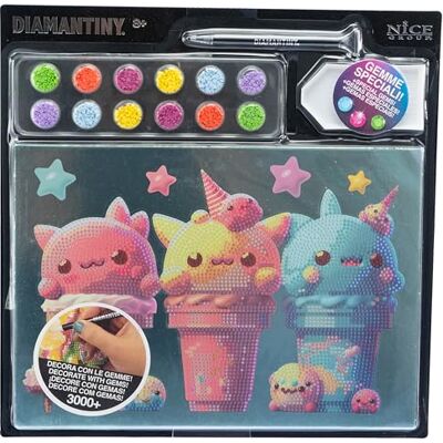 DIAMANTINY Kawaii-ijs met cijfers, meerkleurig, A4, 96281 DIAMANTINY Kawaii-ijs met cijfers, meerkleurig, A4, 96281