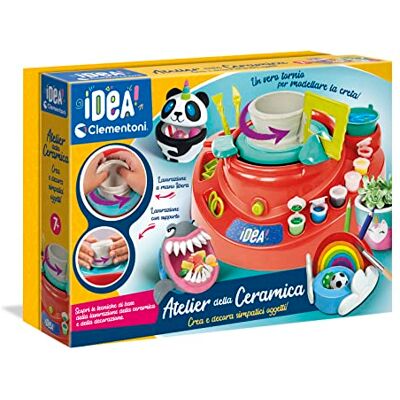 Clementoni 18693 Idea Keramische werkplaats Keramische werkplaats met elektrische toren (in het Italiaans), creatieve pottenbakker, creatief spel voor kinderen van 7 jaar Made in Italy Clementoni 18693 Idea Keramische werkplaats Keramische werkplaats met elektrische toren (in het Italiaans), creatieve pottenbakker, creatief spel voor kinderen van 7 jaar Made in Italy