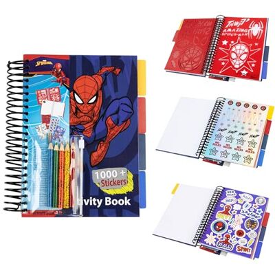 Marvel Boek stickers voor kinderen en kleuren Spiderman Avengers 1000+ stickers en stickers voor kinderen, cadeau-idee (Multi Spiderman) Marvel Boek stickers voor kinderen en kleuren Spiderman Avengers 1000+ stickers en stickers voor kinderen, cadeau-idee (Multi Spiderman)