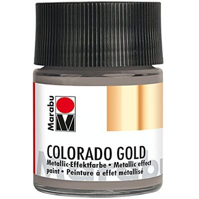 Marabu Metallic effect, kleur Colorado, goud, 50 ml, glas antraciet metallic Marabu Metallic effect, kleur Colorado, goud, 50 ml, glas antraciet metallic