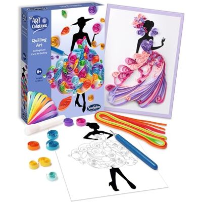 Sentosphère Sentosphere 3920540 Knutselset Quilling Art Dress Creatieve Kit voor Kinderen en Volwassenen DIY Papier Ambachten Mode Sentosphère Sentosphere 3920540 Knutselset Quilling Art Dress Creatieve Kit voor Kinderen en Volwassenen DIY Papier Ambachten Mode