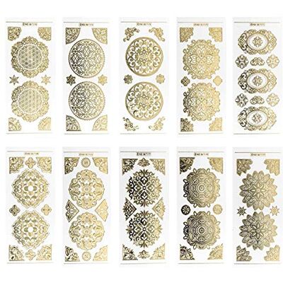 Ideen mit Herz Idee mit Herz 10 x 23 cm vellen beschrijfbare stickers Transparant/Goud Voor knutselen/decoreren Cadeau voor verjaardag, Kerstmis, pensioen en nog veel meer Ideen mit Herz Idee mit Herz 10 x 23 cm vellen beschrijfbare stickers Transparant/Goud Voor knutselen/decoreren Cadeau voor verjaardag, Kerstmis, pensioen en nog veel meer