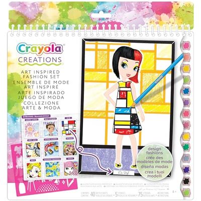 CRAYOLA Creations Kleuralbum voor kunst en modecollectie creatieve activiteit en cadeau-idee voor meisjes vanaf 8 jaar meerkleurig 26200 CRAYOLA Creations Kleuralbum voor kunst en modecollectie creatieve activiteit en cadeau-idee voor meisjes vanaf 8 jaar meerkleurig 26200