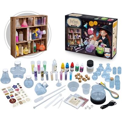 Buki France Labo Potions Wetenschappelijke en creatieve set voor kinderen 8+ Creëert 15 kleurrijke en glinsterende drankjes met lichtgevende basis, magische ervaringen, accessoires en geïllustreerde handleiding 2176 Buki France Labo Potions Wetenschappelijke en creatieve set voor kinderen 8+ Creëert 15 kleurrijke en glinsterende drankjes met lichtgevende basis, magische ervaringen, accessoires en geïllustreerde handleiding 2176