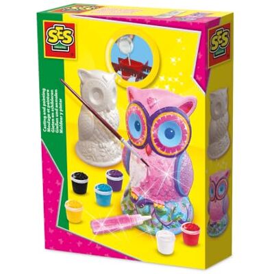 Creative Gieten en schilderen uil Creative Gieten en schilderen uil