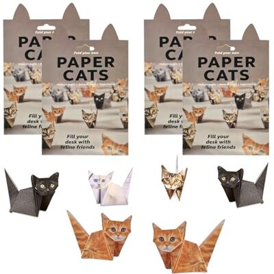 HuhWafee 50 vellen origami-papier voor katten, 3D-set van origami-papier, handgemaakt, 3D-knutselset voor volwassenen en kinderen, dierenliefhebbers, kantoordecoratie HuhWafee 50 vellen origami-papier voor katten, 3D-set van origami-papier, handgemaakt, 3D-knutselset voor volwassenen en kinderen, dierenliefhebbers, kantoordecoratie