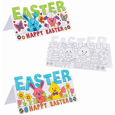 Baker Ross Pasen Kleurkaarten 10 stuks, creatieve vrijetijdsbenodigdheden voor kinderen (FC183) Baker Ross Pasen Kleurkaarten 10 stuks, creatieve vrijetijdsbenodigdheden voor kinderen (FC183)