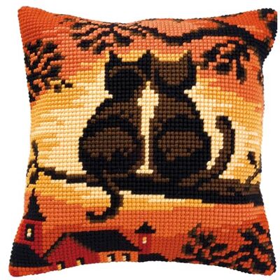 Vervaco Kruissteek Kit Compleet Kussen Set Katten Op Een Staaf Decoratie Handmatig Borduurwerk Kit Volwassen Kunst Creatieve Gift DIY ca. 40 x 40 cm Cross Stitch Borduurwerk Vervaco Kruissteek Kit Compleet Kussen Set Katten Op Een Staaf Decoratie Handmatig Borduurwerk Kit Volwassen Kunst Creatieve Gift DIY ca. 40 x 40 cm Cross Stitch Borduurwerk