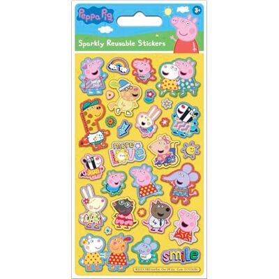 Paper Projects 01.70.06.184 Peppa Pig Love stickers, officieel gelicentieerd product, herbruikbaar op niet-poreuze oppervlakken, geel Paper Projects 01.70.06.184 Peppa Pig Love stickers, officieel gelicentieerd product, herbruikbaar op niet-poreuze oppervlakken, geel