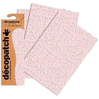 décopatch C681O – een zakje met 3 vellen bedrukt papier, 30 x 40 cm, stukjes décopatch C681O – een zakje met 3 vellen bedrukt papier, 30 x 40 cm, stukjes
