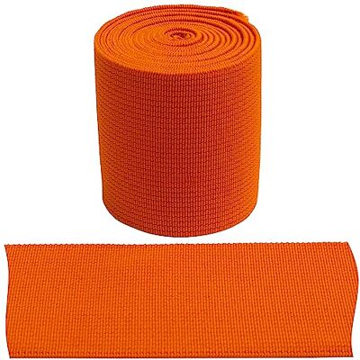 AERZETIX C67422 Elastiek plat geweven 1 m Breedte 50 mm Kleur Oranje van polyester en latex Productie van fournituren naaien kleding stof riem broek rok AERZETIX C67422 Elastiek plat geweven 1 m Breedte 50 mm Kleur Oranje van polyester en latex Productie van fournituren naaien kleding stof riem broek rok