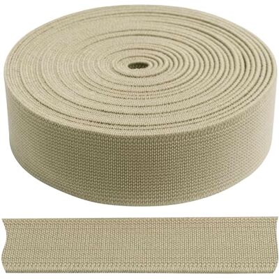 AERZETIX C67766 Platte geweven elastische band 3 m Breedte 20 mm Kleur beige AERZETIX C67766 Platte geweven elastische band 3 m Breedte 20 mm Kleur beige