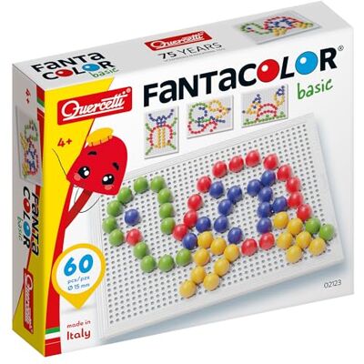 Quercetti 2123 FantaColor Basic D.15, creatieve vrije tijd – mozaïekspel Quercetti 2123 FantaColor Basic D.15, creatieve vrije tijd – mozaïekspel
