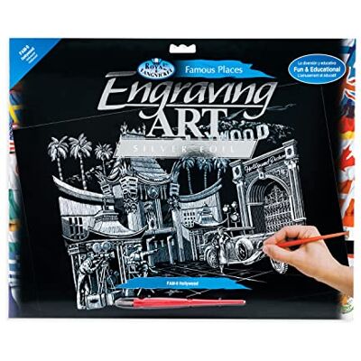 Royal & Langnickel FAM-9 Graving Art/Kras, A3, Hollywood, zilverkleurig Royal & Langnickel FAM-9 Graving Art/Kras, A3, Hollywood, zilverkleurig