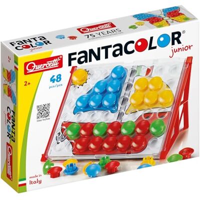 Quercetti 4195 Fantacolor Junior Basic mozaïeken voor de eerste leeftijd Quercetti 4195 Fantacolor Junior Basic mozaïeken voor de eerste leeftijd