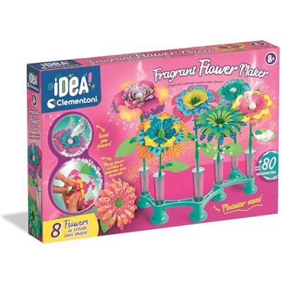 Clementoni Geurende bloemencreaties, knutselset voor kinderen met bloemblaadjes, stengels, geur en gepersonaliseerde vaas, stimuleert fantasie en creativiteit, vanaf 7 jaar Clementoni Geurende bloemencreaties, knutselset voor kinderen met bloemblaadjes, stengels, geur en gepersonaliseerde vaas, stimuleert fantasie en creativiteit, vanaf 7 jaar