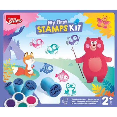 Maped CREATIV My First Stamps Kit Activité Créative pour Tout-Petits avec Cartes Illustrées Coffret de Tampons dès 2 Ans Maped CREATIV My First Stamps Kit Activité Créative pour Tout-Petits avec Cartes Illustrées Coffret de Tampons dès 2 Ans