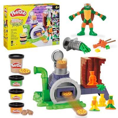 Play-Doh Ninja Turtles Four Pizzawerper, klei doos Play-Doh Ninja Turtles Four Pizzawerper, klei doos