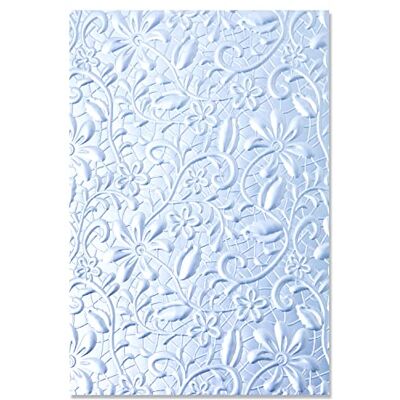 Sizzix 3-D Textured Impressions Embossing Folder Lacey by Kath Breen, meerkleurig, één maat Sizzix 3-D Textured Impressions Embossing Folder Lacey by Kath Breen, meerkleurig, één maat