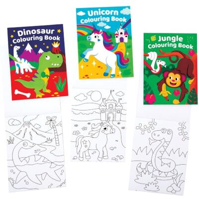 Baker Ross FE577 Mini-kleurboeken, 12 stuks, ideaal voor kindertekeningen, artistieke activiteiten op school of thuis, individuele hobby's of feesthandwerk Baker Ross FE577 Mini-kleurboeken, 12 stuks, ideaal voor kindertekeningen, artistieke activiteiten op school of thuis, individuele hobby's of feesthandwerk