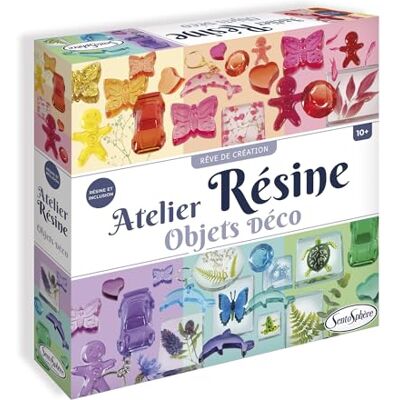 Sentosphère – L'Atelier de hars – creatieve vrijetijdsset – maakt het maken van harscreaties zoals sleutelhangers, diamanten en perspapier met inclusie – voor kinderen vanaf 10 jaar – 838 Sentosphère – L'Atelier de hars – creatieve vrijetijdsset – maakt het maken van harscreaties zoals sleutelhangers, diamanten en perspapier met inclusie – voor kinderen vanaf 10 jaar – 838