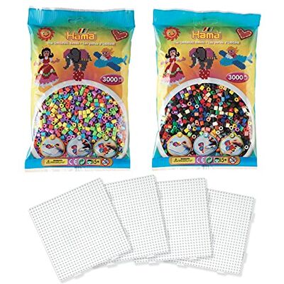 Hama Midi assortiment "Basic" – strijkkralen – maat Midi ø 5 mm – Ref. S242 Hama Midi assortiment "Basic" – strijkkralen – maat Midi ø 5 mm – Ref. S242