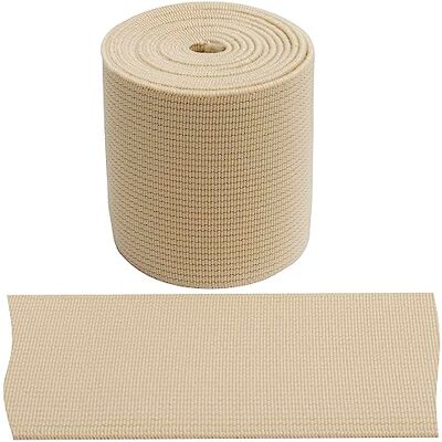 AERZETIX C67413 Elastiek plat geweven 1 m breedte 50 mm kleur beige van polyester en latex confectie fournituren naaien kleding stof riem broek rok AERZETIX C67413 Elastiek plat geweven 1 m breedte 50 mm kleur beige van polyester en latex confectie fournituren naaien kleding stof riem broek rok