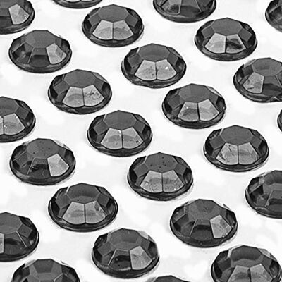 Movoja 1200 stuks zwarte strass-steentjes, zelfklevend, 3 mm, voor kinderen, knutselen, knutselen Movoja 1200 stuks zwarte strass-steentjes, zelfklevend, 3 mm, voor kinderen, knutselen, knutselen