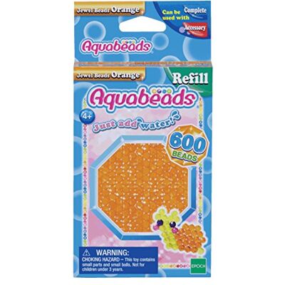AQUA BEADS Aquabeads 32678 De navulverpakking met oranje facetkralen AQUA BEADS Aquabeads 32678 De navulverpakking met oranje facetkralen