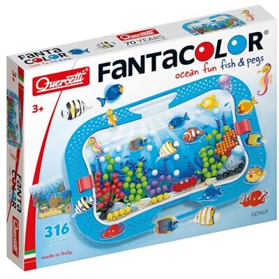 Quercetti 0969 Ocean Fun Fish & Pegs educatieve spelletjes mozaïek voor kinderen Quercetti 0969 Ocean Fun Fish & Pegs educatieve spelletjes mozaïek voor kinderen