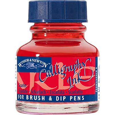 Winsor & Newton kalligrafie-inkt, 30 ml Winsor & Newton kalligrafie-inkt, 30 ml