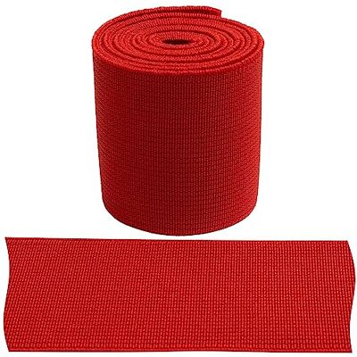 AERZETIX C67416 Elastiek plat geweven 1 m breedte 50 mm kleur rood van polyester en latex confectie fournituren naaien kleding stof riem broek rok AERZETIX C67416 Elastiek plat geweven 1 m breedte 50 mm kleur rood van polyester en latex confectie fournituren naaien kleding stof riem broek rok