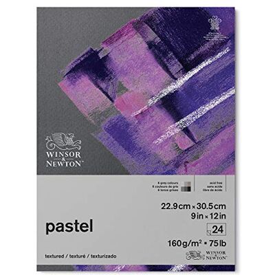 Winsor & Newton 6660771 pastelpapier, grijstinten, 2,9 x 30,5 cm-24 vellen voor pastelkleuren Winsor & Newton 6660771 pastelpapier, grijstinten, 2,9 x 30,5 cm-24 vellen voor pastelkleuren